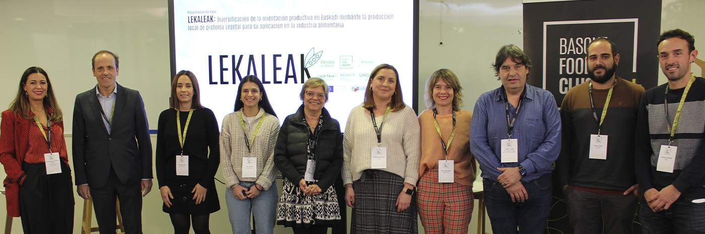 The LEKALEAK project to assess the viability of local legume flours for developing plant-based products comes to an end